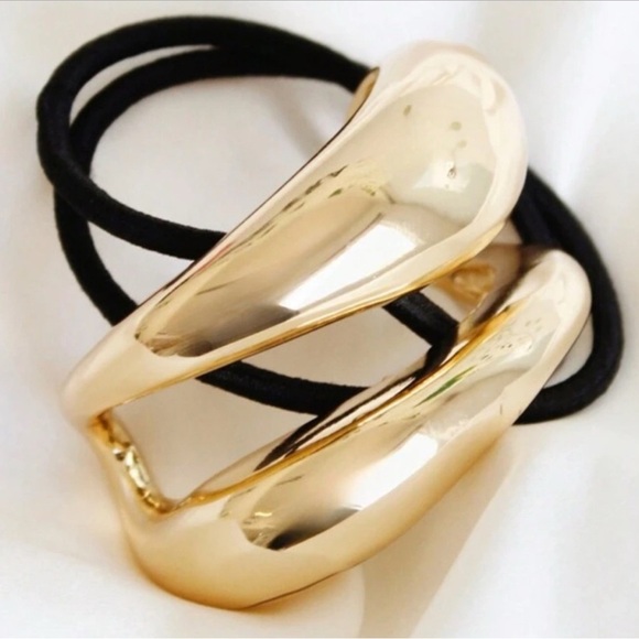 NWOT Gold Hair Tie Accessory - Picture 3 of 3